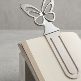 Segnalibro con Farfalla Silver